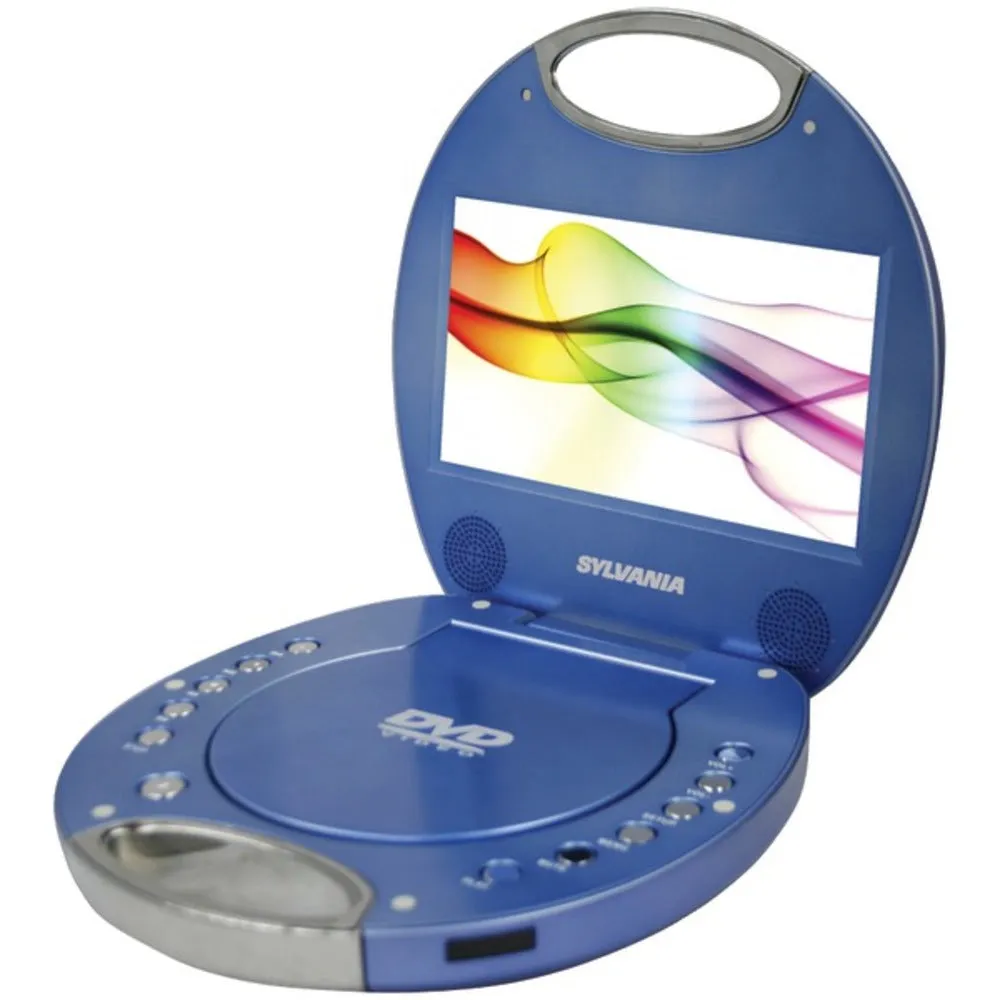 SYLVANIA SDVD7046-BLUE 7 Portable DVD Player with Integrated Handle (Blue)