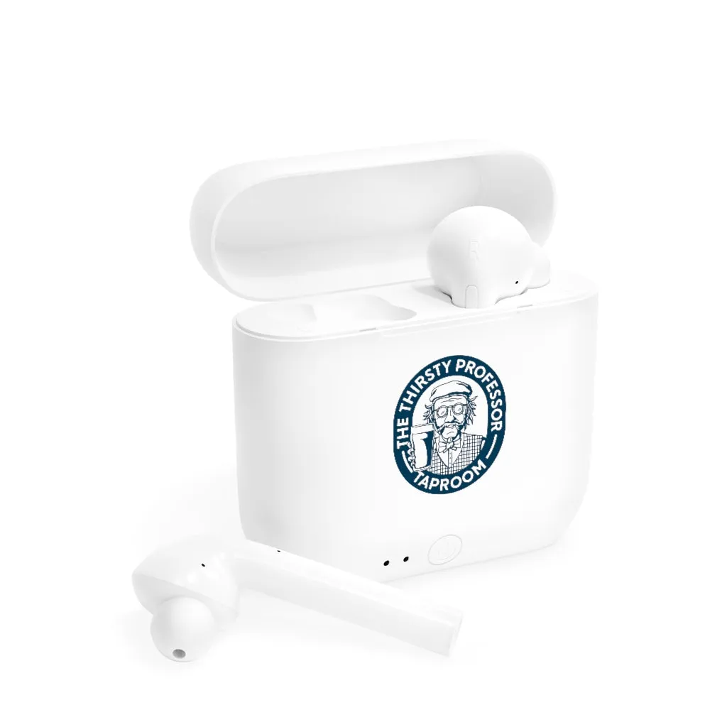 Thirsty Professor Logo Wireless Earbuds