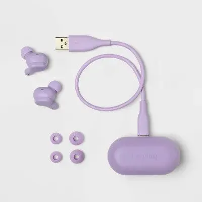 True Wireless Bluetooth Active Noise Cancelling Earbuds - heyday Lavender