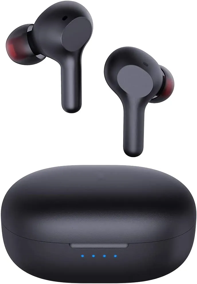 True Wireless Earbuds, Bluetooth 5 Headphones, USB-C Quick Charge, IPX5 Waterproof, 25H Playtime, One-Step Pairing, Hi-Fi Stereo Earphones EP-T25