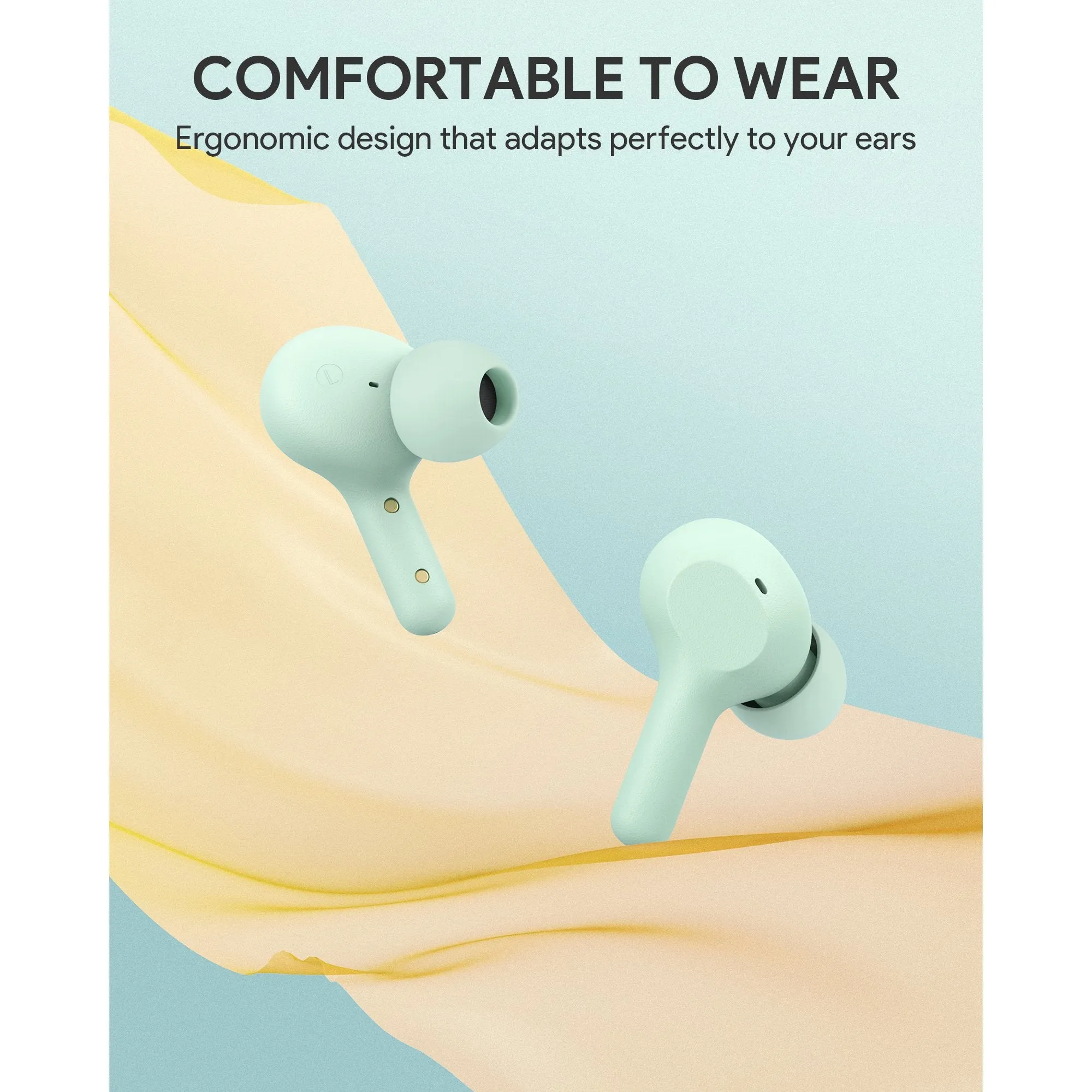 True Wireless Earbuds, Bluetooth 5 Headphones, USB-C Quick Charge, IPX5 Waterproof, 25H Playtime, One-Step Pairing, Hi-Fi Stereo Earphones EP-T25