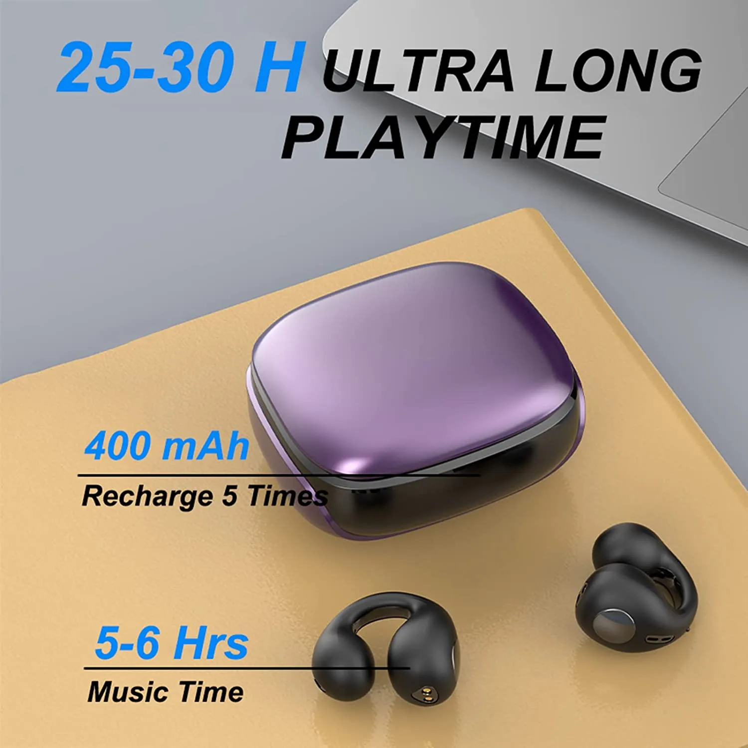 True Wireless Earbuds TWS Bluetooth 5.3 Headphones HD Stereo Noise Cancelling Wireless Earphones