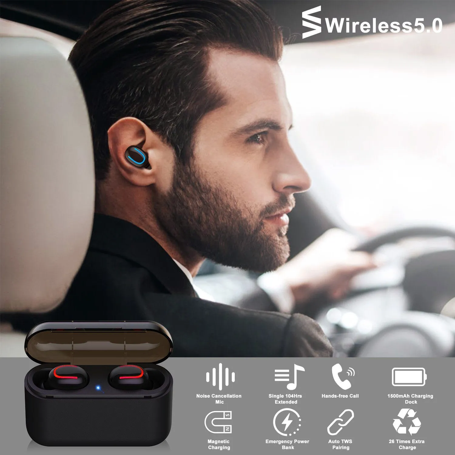 TWS Wireless 5.0 Earbuds