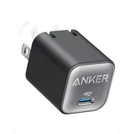 [US Plug, 2Pin] Anker Charger 511 Nano 3 30W USB C GaN Charger A2147