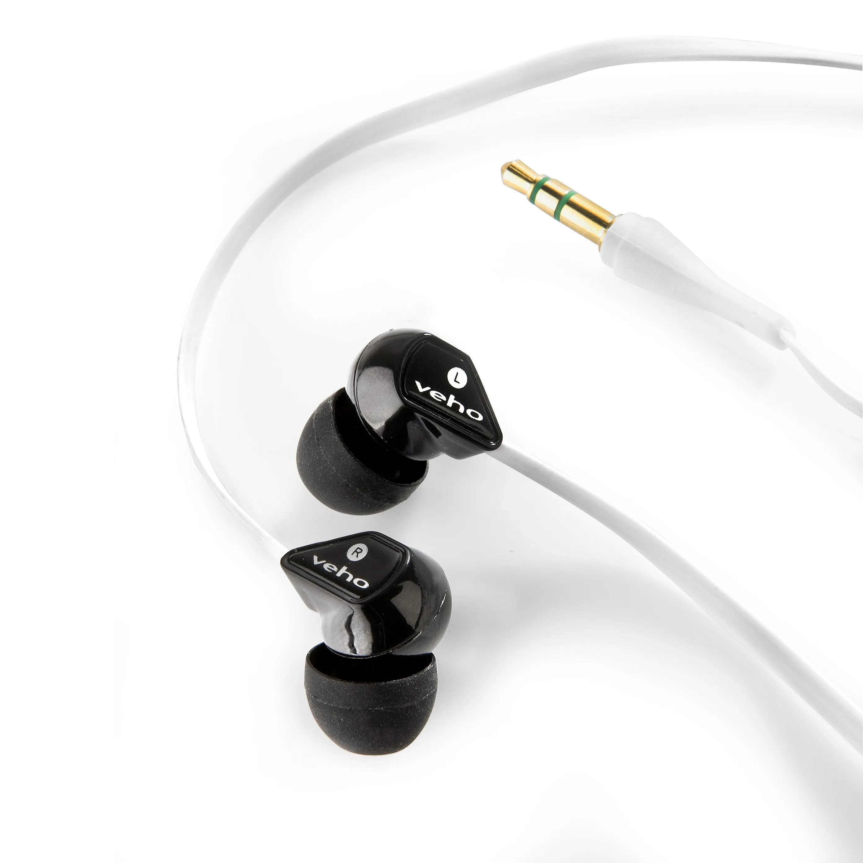 Veho 360 Z-1 Stereo Noise isolating Earphones with flex 'anti' tangle cord system