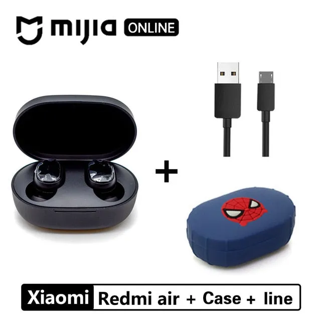 Xiaomi Redmi Airdots TWS Bluetooth 5.0  Earphone Stereo Wireless Active Noise Cancellation With Mic Handsfree Earbuds AI Control