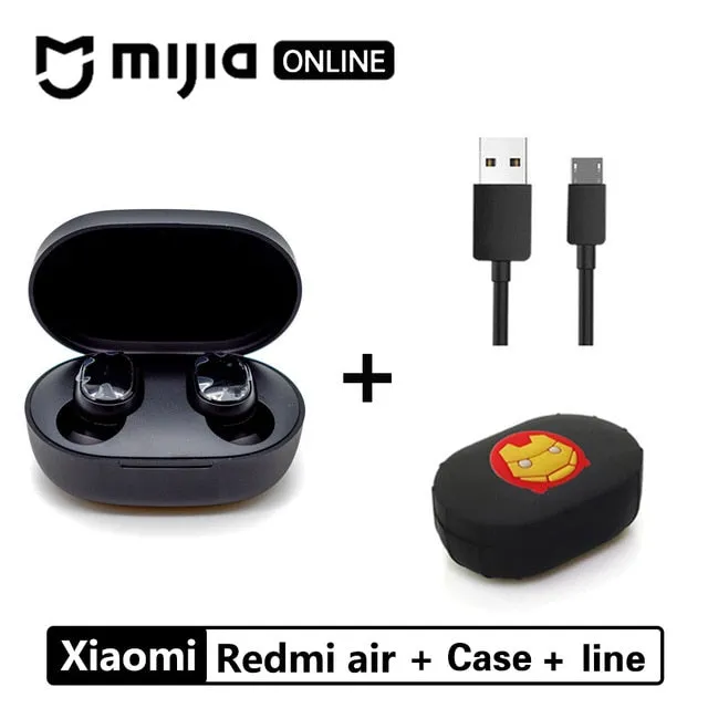 Xiaomi Redmi Airdots TWS Bluetooth 5.0  Earphone Stereo Wireless Active Noise Cancellation With Mic Handsfree Earbuds AI Control