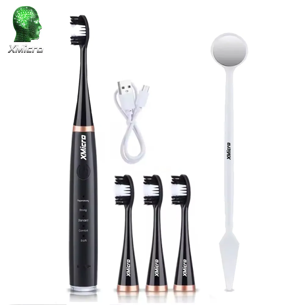 XMicro® Oral Care Electric Ultrasonic Toothbrush Waterproof Ultra Whitening USB